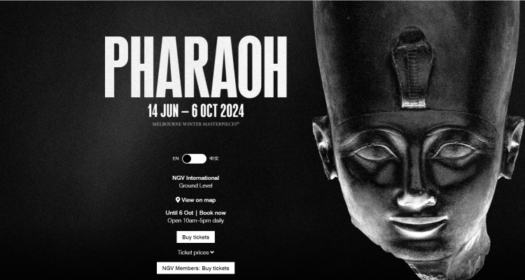 Melbourne Winter Masterpieces® Exhibition Pharaoh